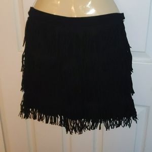 Fringed skirt
